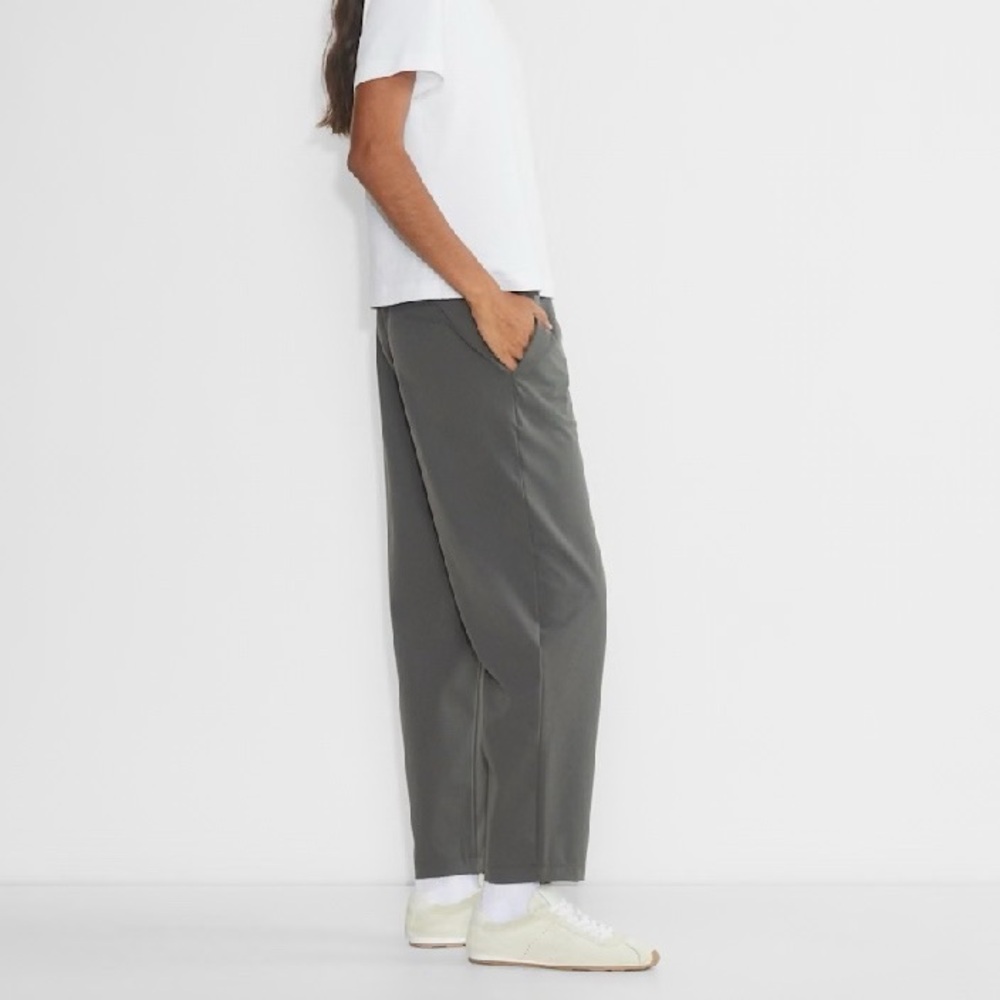 Babaton The Group Weekender Pant Size S Gray Joggers Pockets Pull On High Rise - Picture 3 of 10